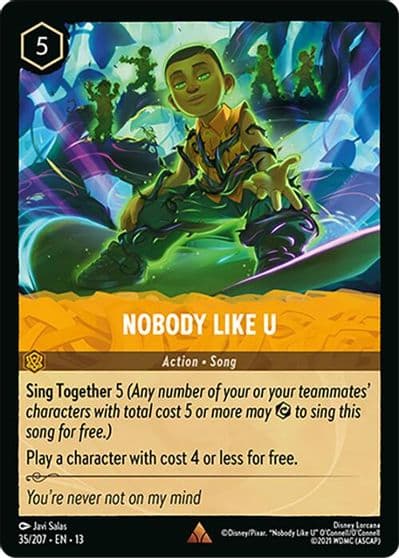 Nobody Like U Attack of the Vine! Lorcana card