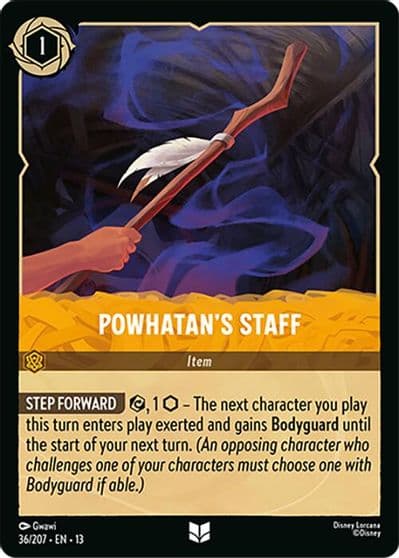 Powhatans Staff Attack of the Vine! Lorcana card
