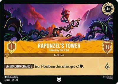 Rapunzels Tower Taken by the Vine Attack of the Vine! Lorcana card