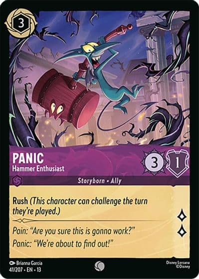 Panic Hammer Enthusiast Attack of the Vine! Lorcana card
