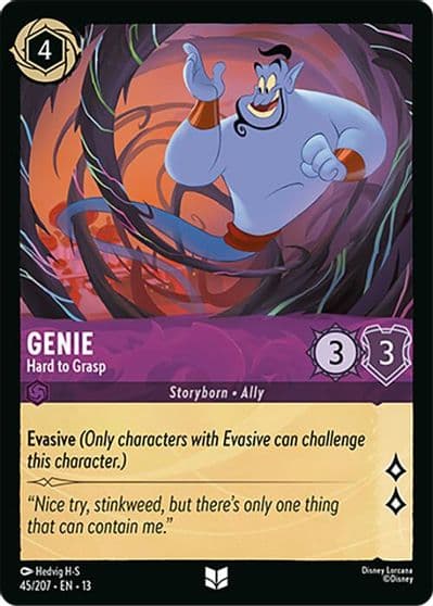 Genie Hard to Grasp Attack of the Vine! Lorcana card