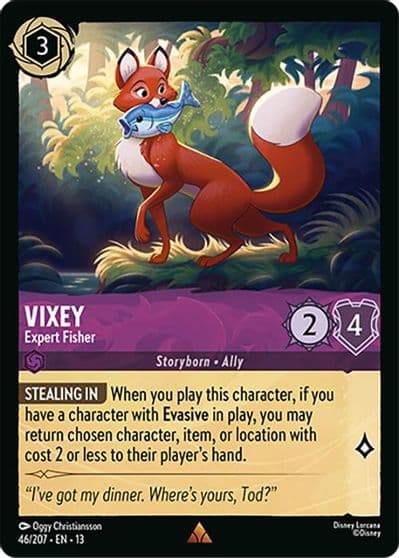 Vixey Expert Fisher Attack of the Vine! Lorcana card