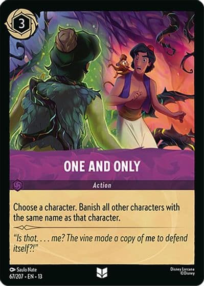 One and Only Attack of the Vine! Lorcana card