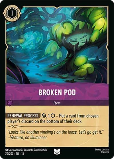 Broken Pod Attack of the Vine! Lorcana card