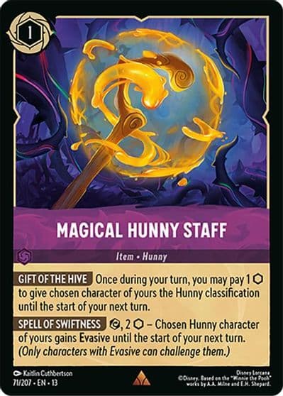 Magical Hunny Staff Attack of the Vine! Lorcana card
