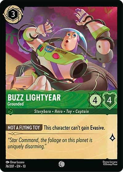 Buzz Lightyear Grounded Attack of the Vine! Lorcana card