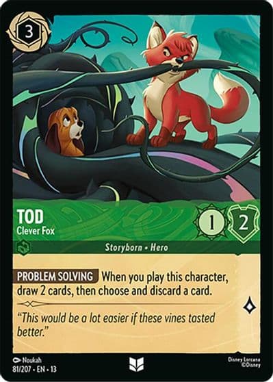 Tod Clever Fox Attack of the Vine! Lorcana card