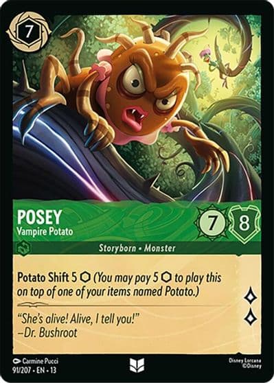 Posey Vampire Potato Attack of the Vine! Lorcana card