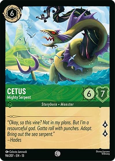 Cetus Mighty Serpent Attack of the Vine! Lorcana card