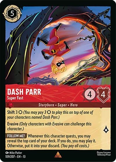 Dash Parr Super Fast Attack of the Vine! Lorcana card