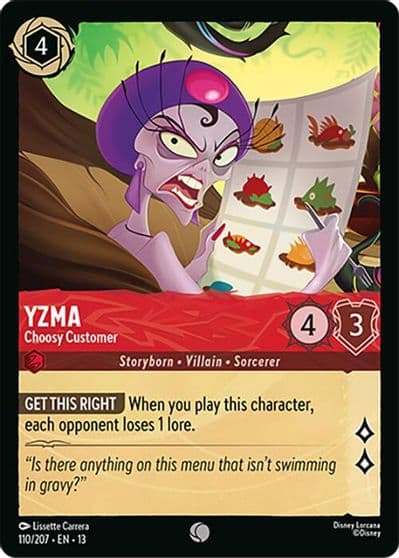 Yzma Choosy Customer Attack of the Vine! Lorcana card