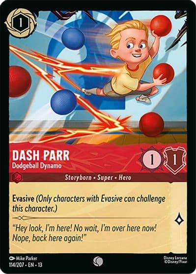 Dash Parr Dodgeball Dynamo Attack of the Vine! Lorcana card