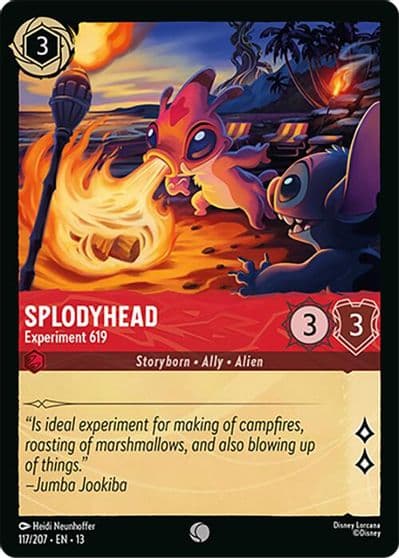 Splodyhead Experiment 619 Attack of the Vine! Lorcana card