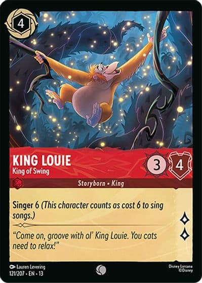 King Louie King of Swing Attack of the Vine! Lorcana card