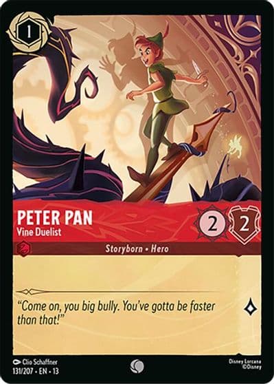 Peter Pan Vine Duelist Attack of the Vine! Lorcana card