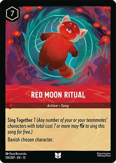 Red Moon Ritual Attack of the Vine! Lorcana card