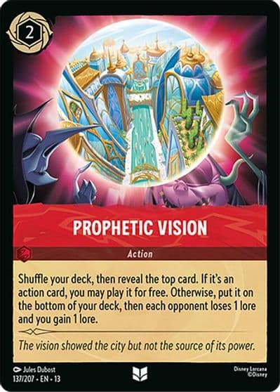 Prophetic Vision Attack of the Vine! Lorcana card