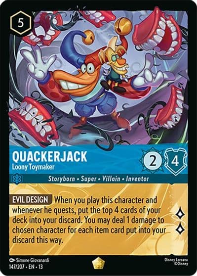 Quackerjack Loony Toymaker Attack of the Vine! Lorcana card