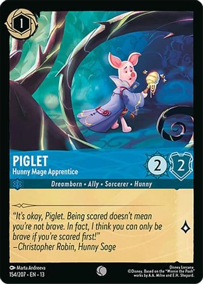 Piglet Hunny Mage Apprentice Attack of the Vine! Lorcana card