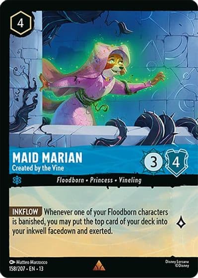 Maid Marian Created by the Vine Foil Attack of the Vine! Lorcana card