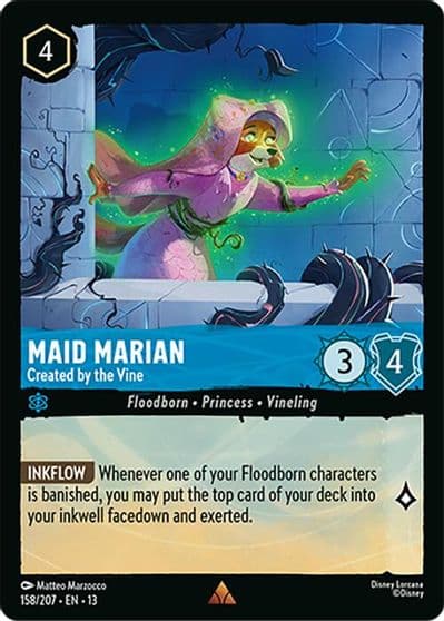 Maid Marian Created by the Vine Attack of the Vine! Lorcana card