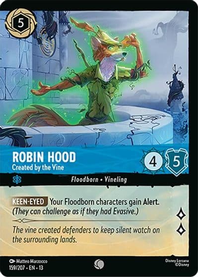 Robin Hood Created by the Vine Foil Attack of the Vine! Lorcana card