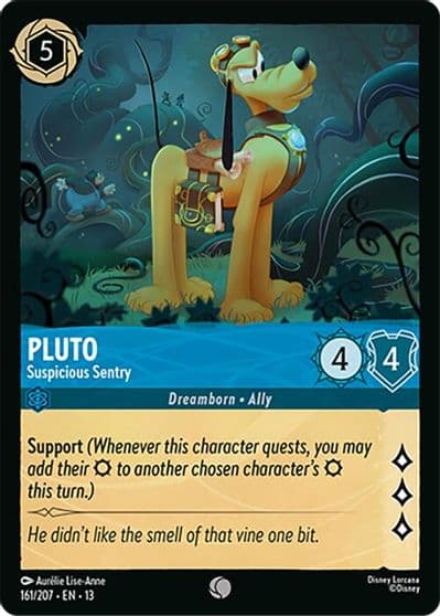 Pluto Suspicious Sentry Attack of the Vine! Lorcana card