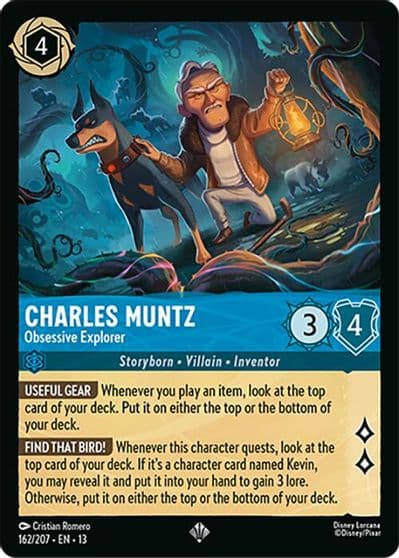 Charles Muntz Obsessive Explorer Attack of the Vine! Lorcana card