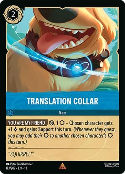 Translation Collar Attack of the Vine! Lorcana card