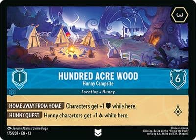 Hundred Acre Wood Hunny Campsite Attack of the Vine! Lorcana card