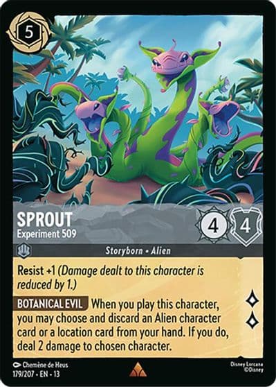 Sprout Experiment 509 Attack of the Vine! Lorcana card