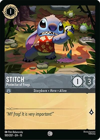 Stitch Protector of Frogs Attack of the Vine! Lorcana card
