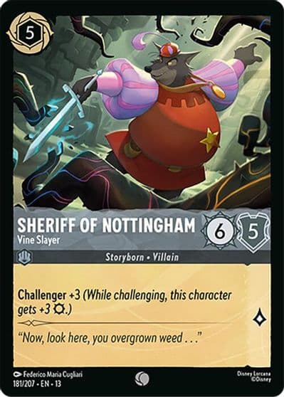 Sheriff of Nottingham Vine Slayer Attack of the Vine! Lorcana card