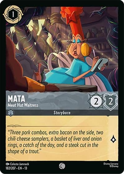 Mata Meat Hut Waitress Attack of the Vine! Lorcana card