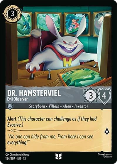 Dr Hamsterviel Evil Observer Attack of the Vine! Lorcana card