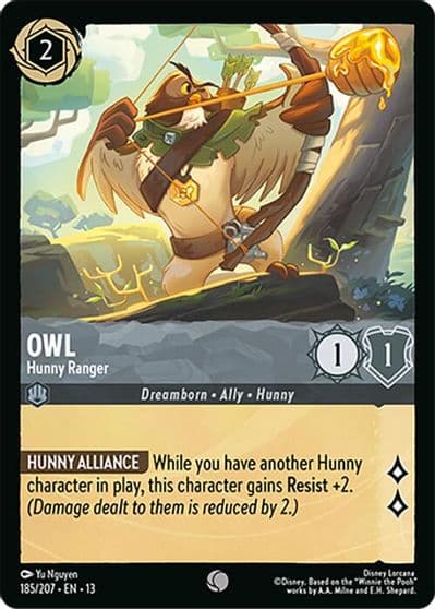 Owl Hunny Ranger Attack of the Vine! Lorcana card