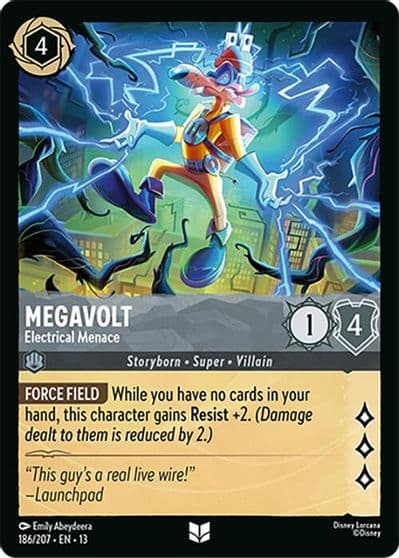 Megavolt Electrical Menace Attack of the Vine! Lorcana card