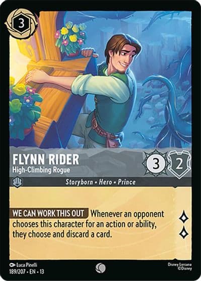 Flynn Rider High Climbing Rogue Attack of the Vine! Lorcana card