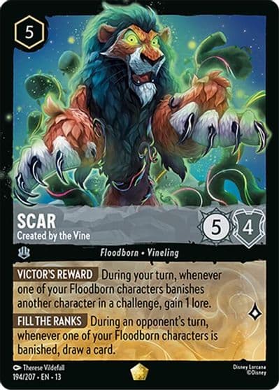 Scar Created by the Vine Attack of the Vine! Lorcana card