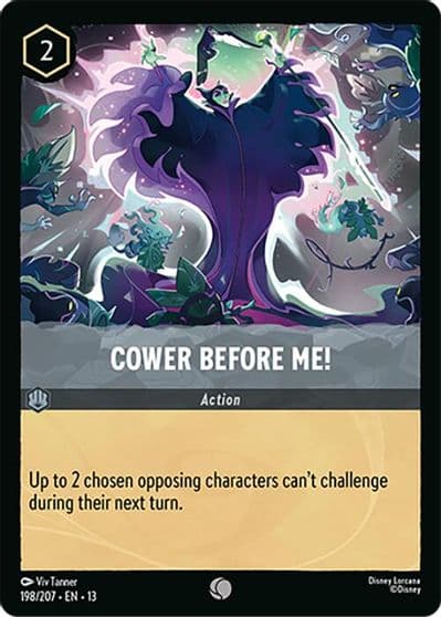 Cower Before Me Attack of the Vine! Lorcana card