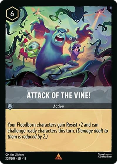 Attack of the Vine Attack of the Vine! Lorcana card