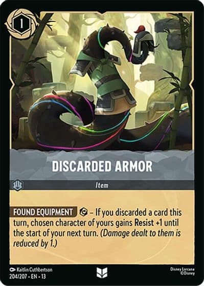 Discarded Armor Attack of the Vine! Lorcana card