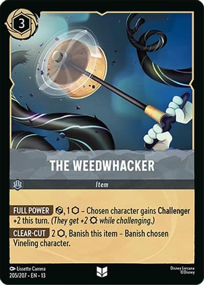The Weedwhacker Attack of the Vine! Lorcana card