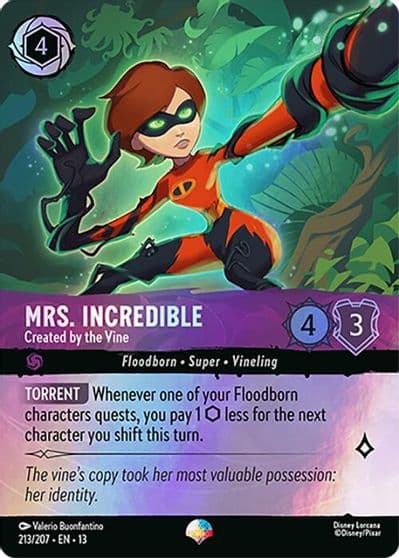 Mrs Incredible Created by the Vine Epic Attack of the Vine! Lorcana card