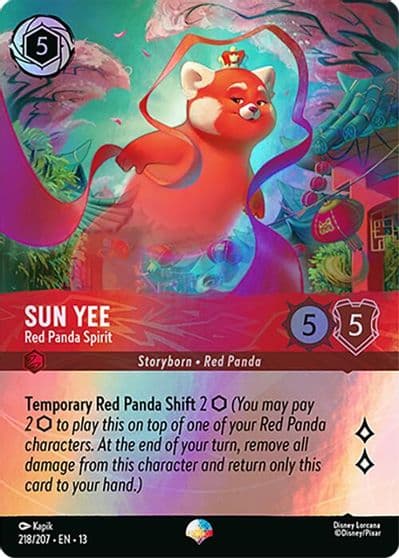 Sun Yee Red Panda Spirit Epic Attack of the Vine! Lorcana card