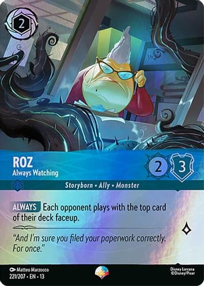 Roz Always Watching Epic Attack of the Vine! Lorcana card
