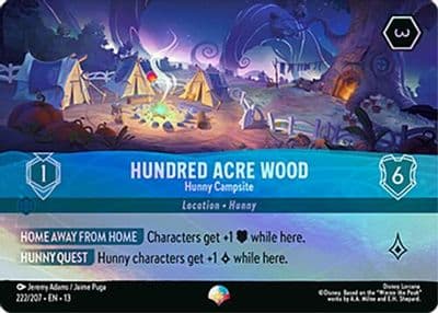 Hundred Acre Wood Hunny Campsite Epic Attack of the Vine! Lorcana card
