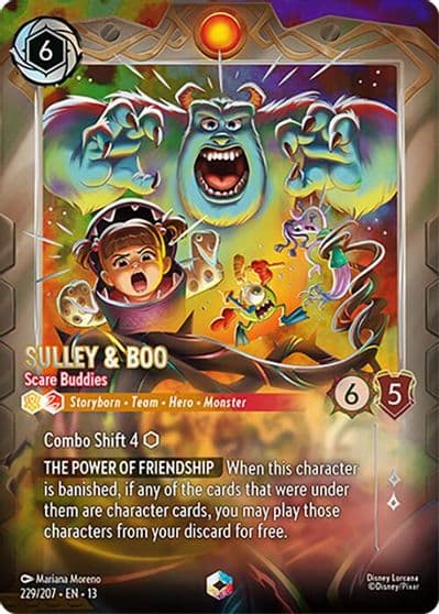 Sulley and Boo Scare Buddies Enchanted Attack of the Vine! Lorcana card