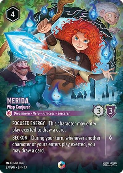 Merida Wisp Conjurer Enchanted Attack of the Vine! Lorcana card