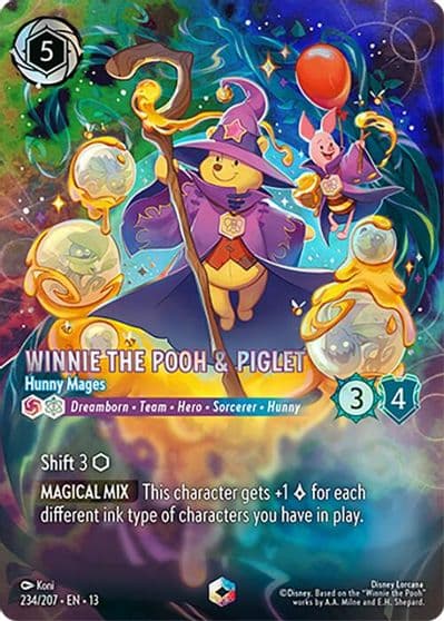 Winnie the Pooh and Piglet Hunny Mages Enchanted Attack of the Vine! Lorcana card